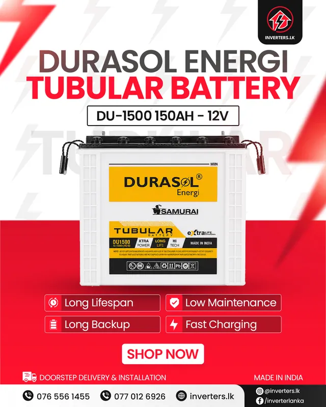 Durasol Energi 150Ah (12V) Tall Tubular, photo 1
