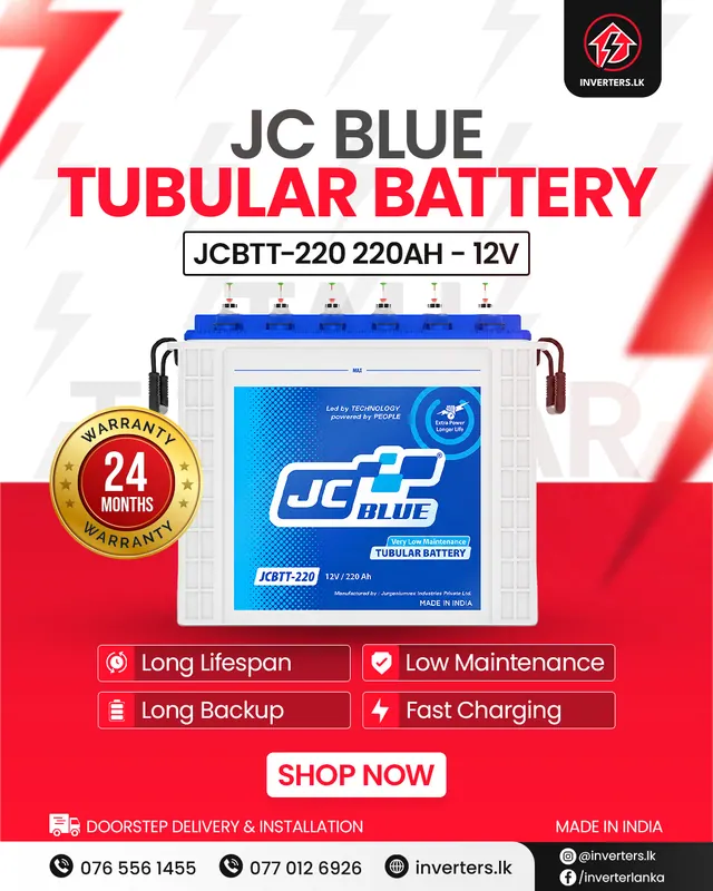 JC Blue 220Ah (12V) Tall Tubular, photo 1